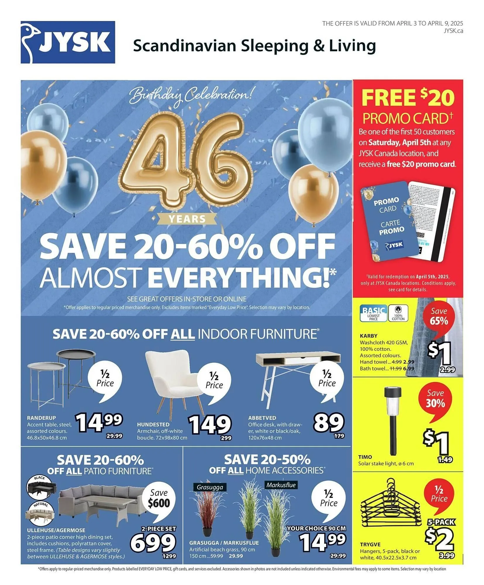 JYSK flyer from April 4 to April 11 2025 - flyer page 1