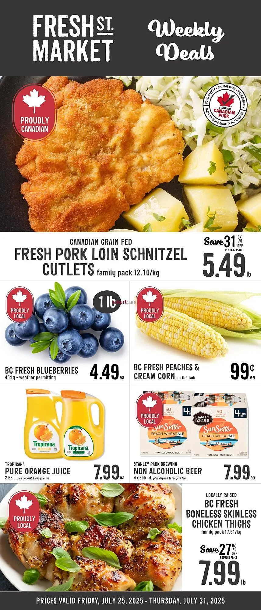 Fresh St Market flyer from July 21 to August 24 2025 - flyer page 1