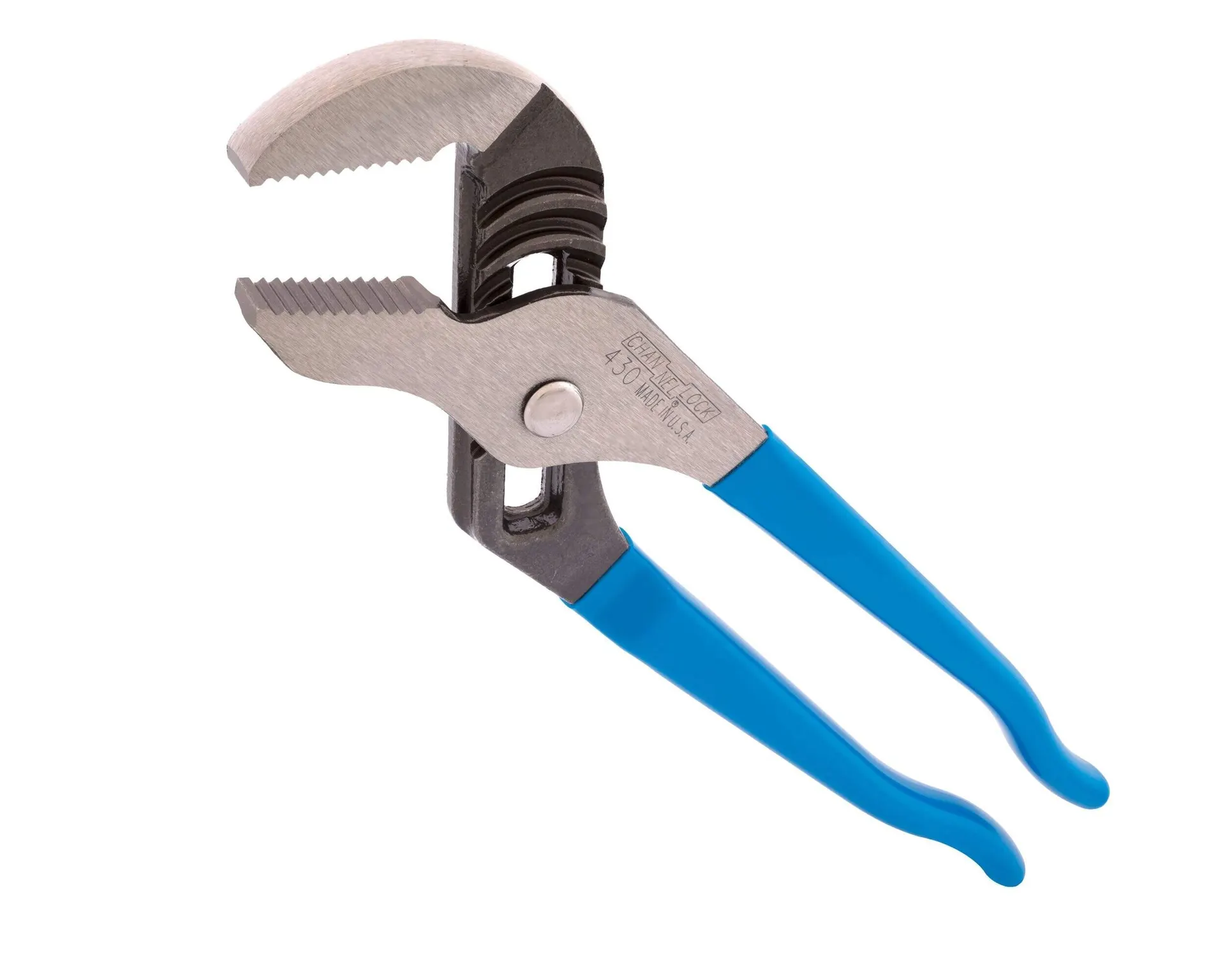 CHANNELLOCK® 430 Straight Tongue & Groove Pliers, 2-in Jaw, PermaLock® Fastener, High Carbon Steel, 10-in (25.4 cm)
