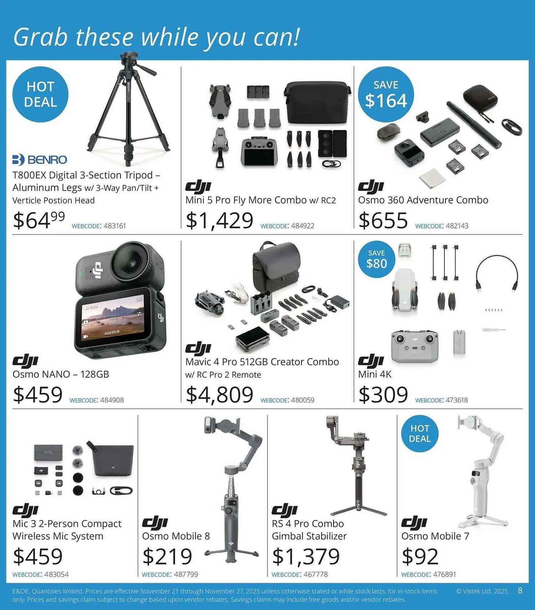 Vistek flyer from November 21 to November 27 2025 - flyer page 8