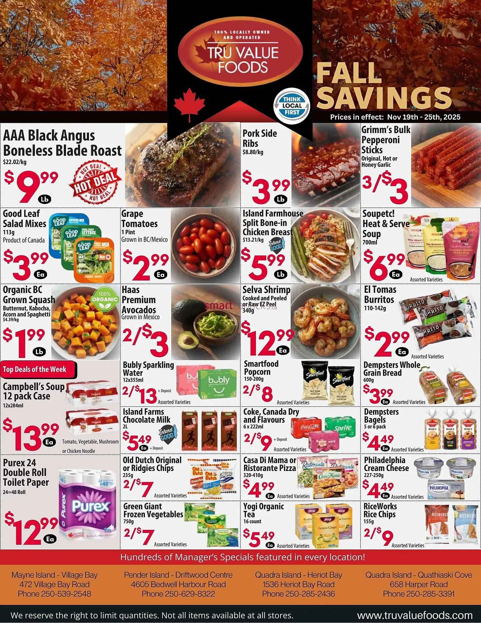 Tru Value Foods flyer from November 19 to November 25 2025 - flyer page 1