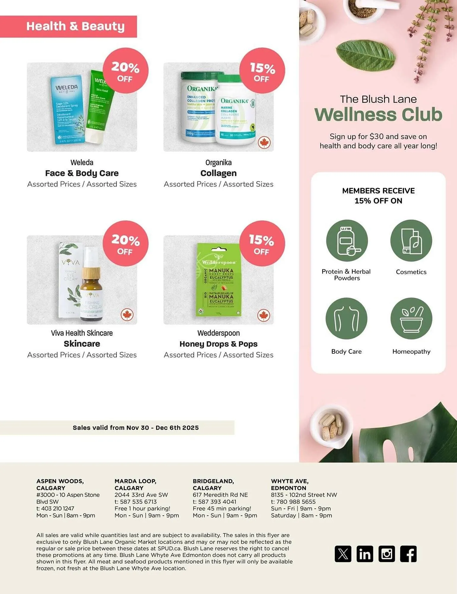 Blush Lane Organics flyer from December 1 to January 1 2026 - flyer page 5