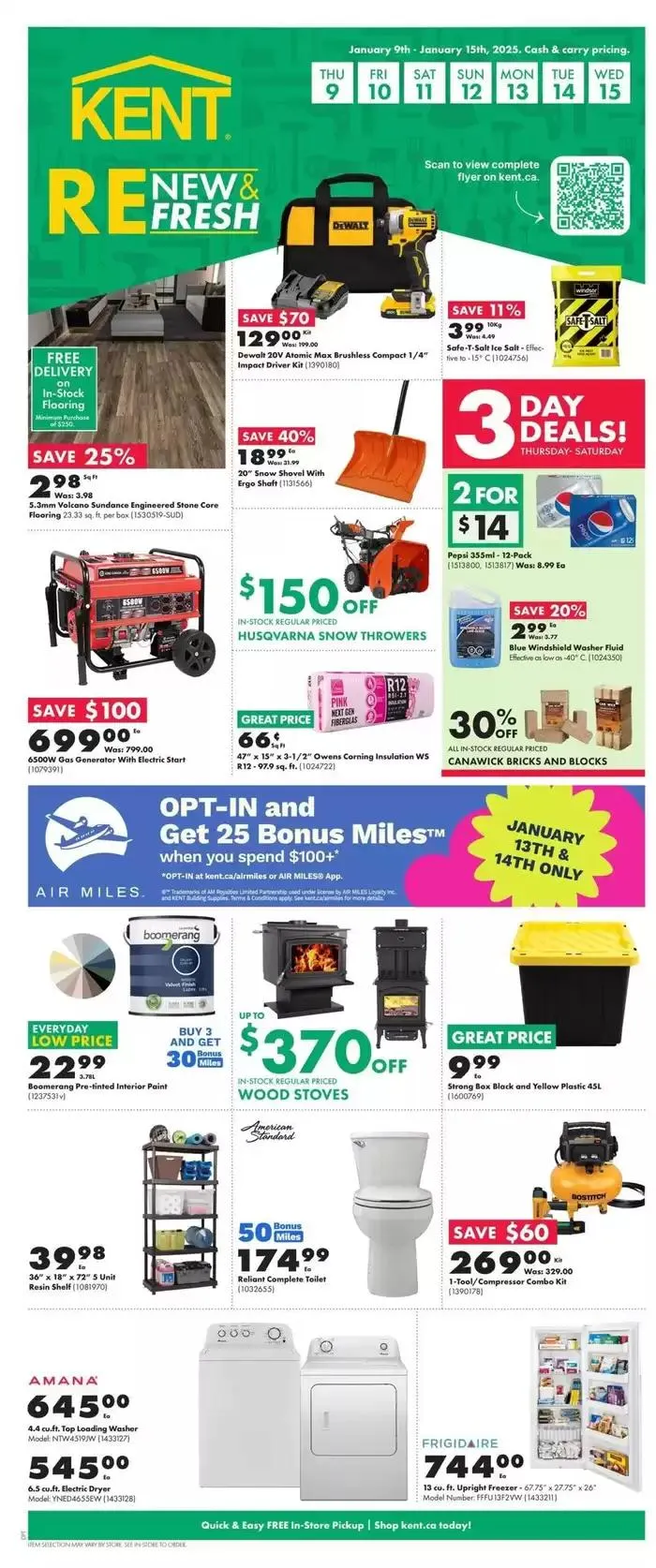 Kent Weekly ad from January 9 to January 15 2025 - flyer page 1