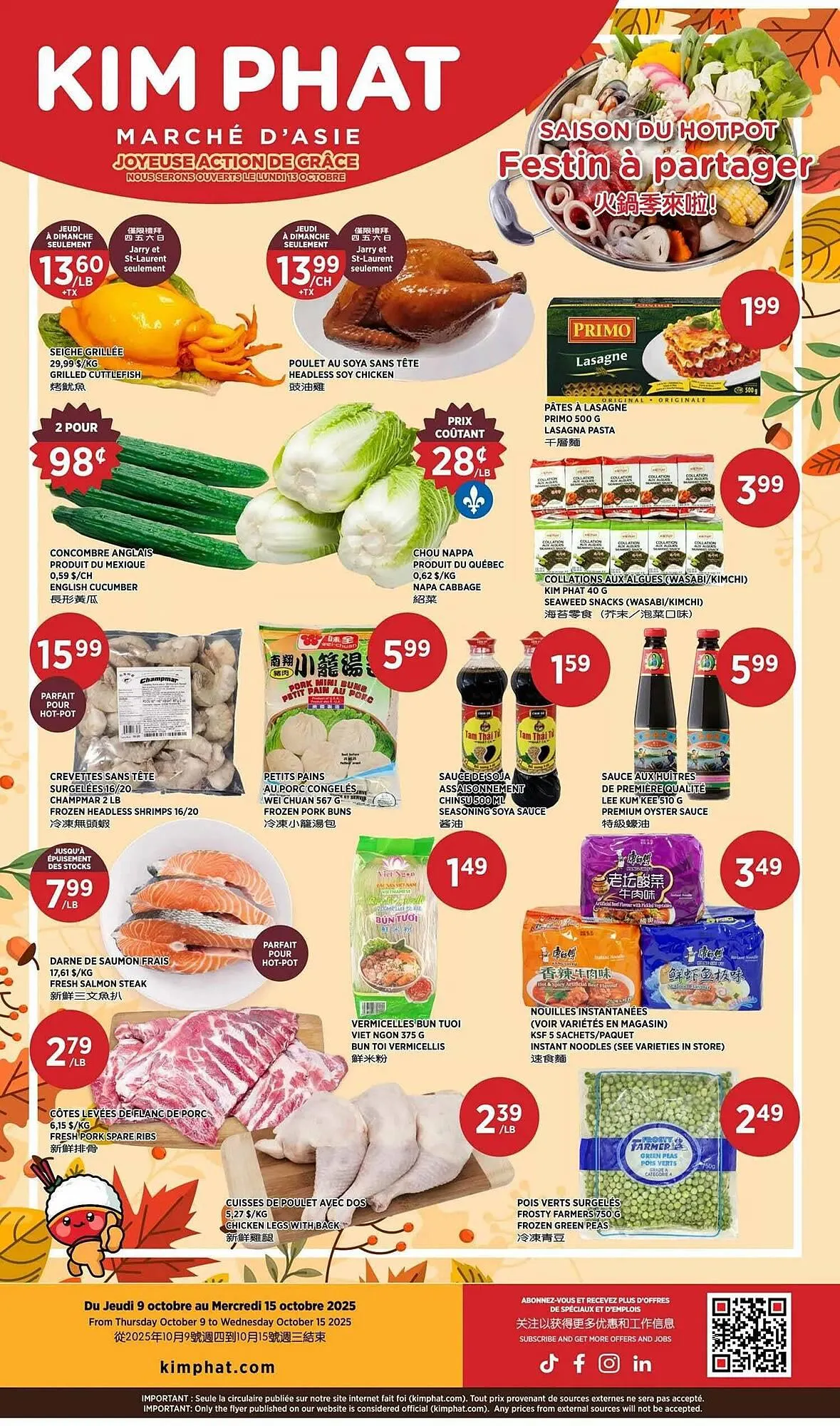 Kim Phat flyer from October 9 to October 23 2025 - flyer page 1