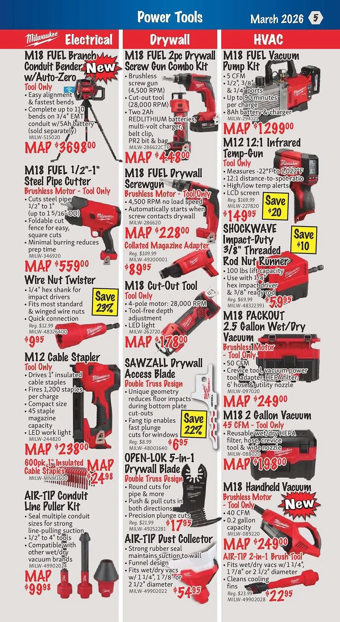 KMS Tools flyer from March 2 to March 16 2026 - flyer page 5