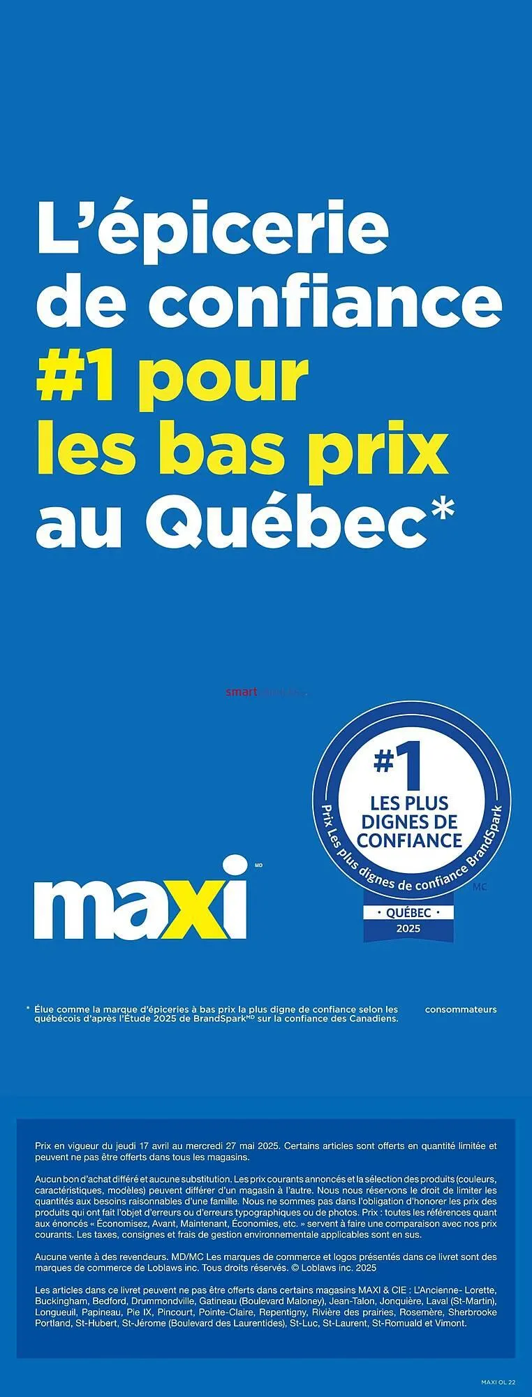 Maxi flyer from April 17 to April 23 2025 - flyer page 22