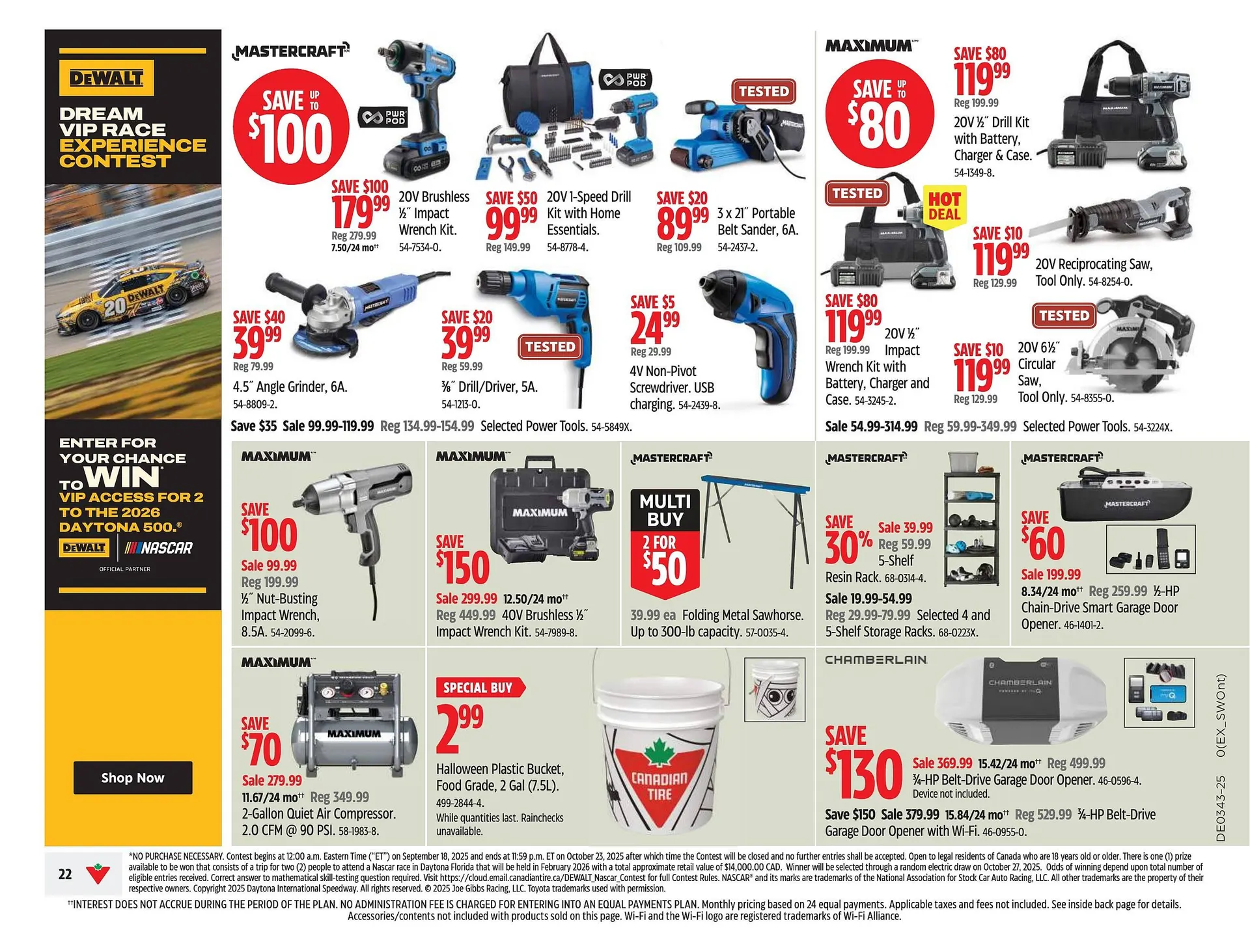 Canadian Tire flyer from October 16 to October 22 2025 - flyer page 22