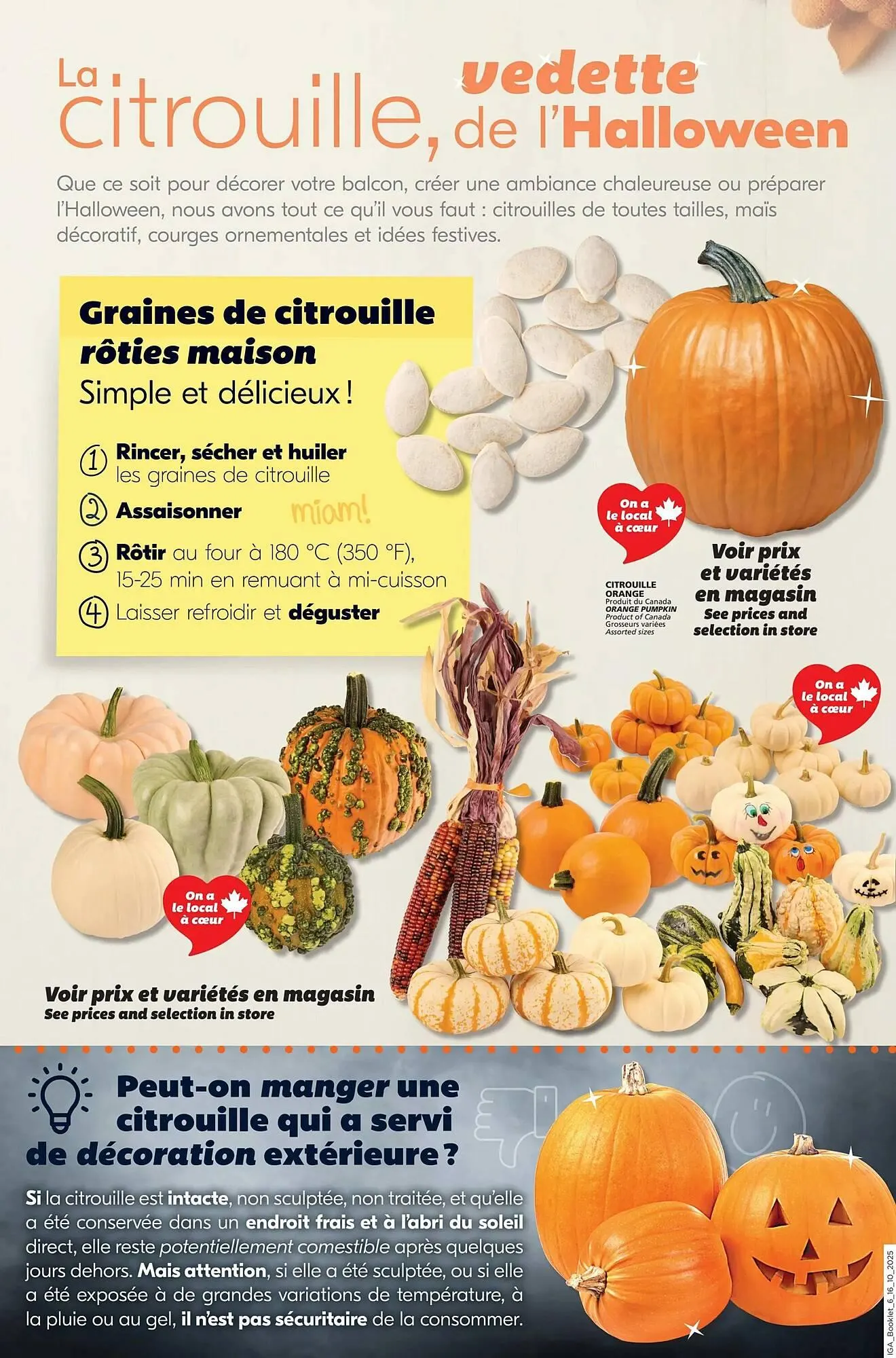 IGA flyer from October 16 to October 22 2025 - flyer page 24
