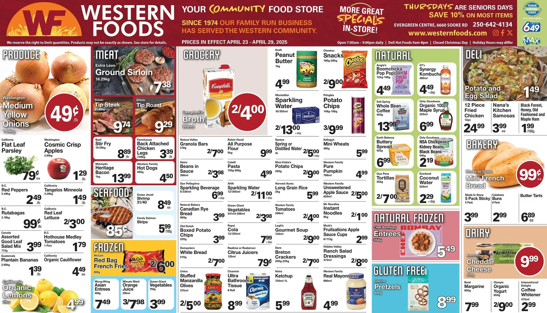 Western Foods flyer from April 23 to April 29 2025 - flyer page 1