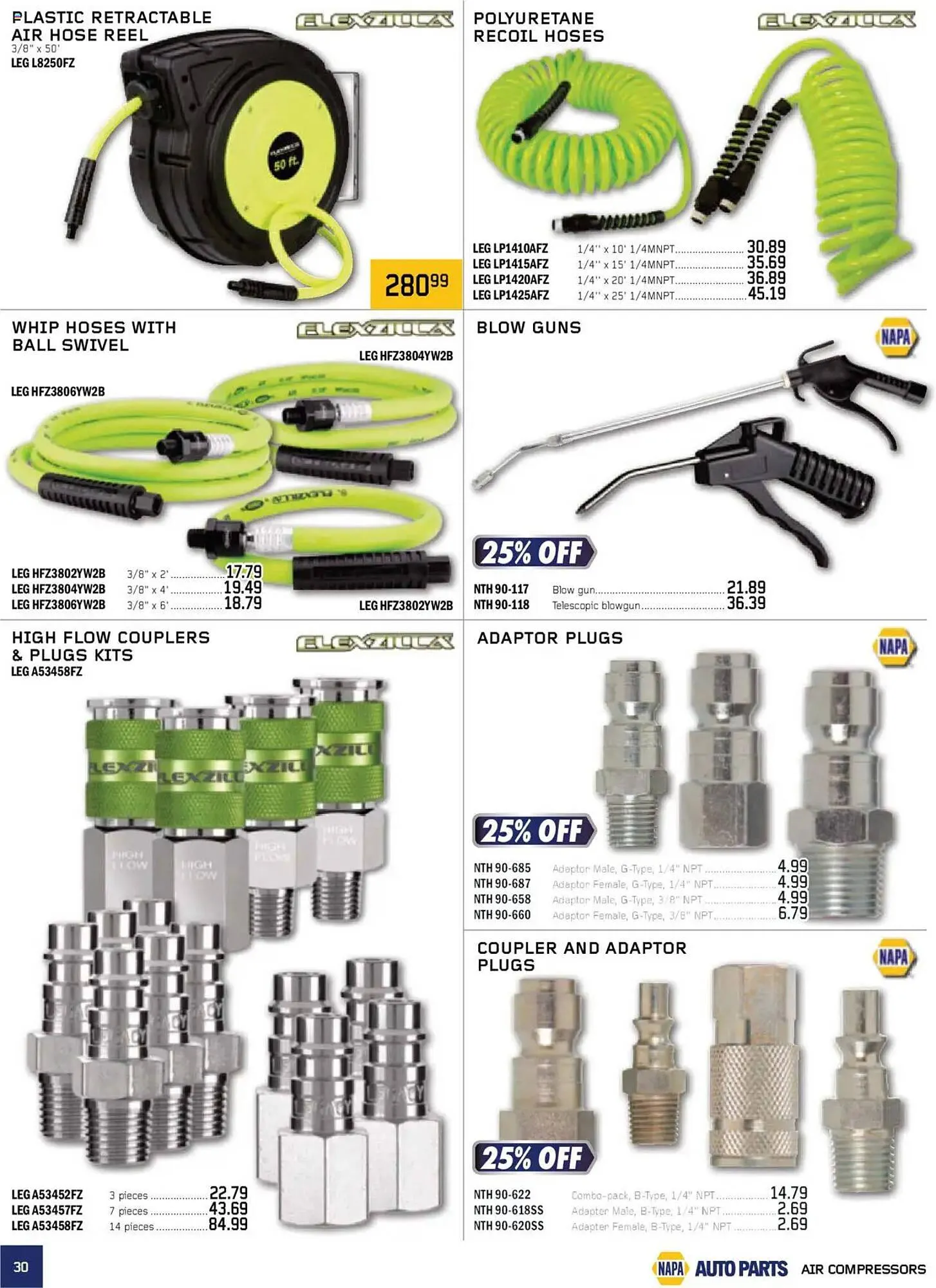NAPA Auto Parts flyer from October 1 to January 1 2026 - flyer page 30