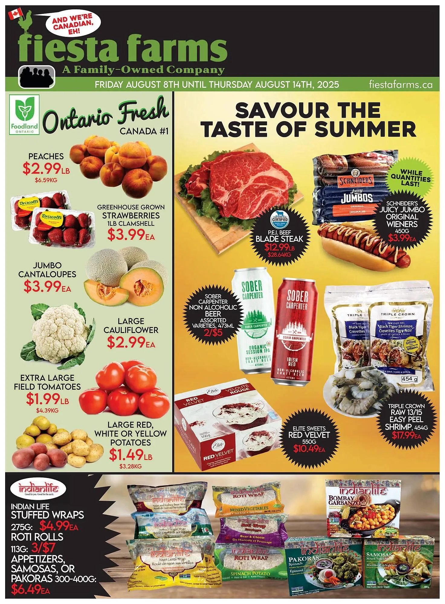 Fiesta Farms flyer from August 8 to August 14 2025 - flyer page 1