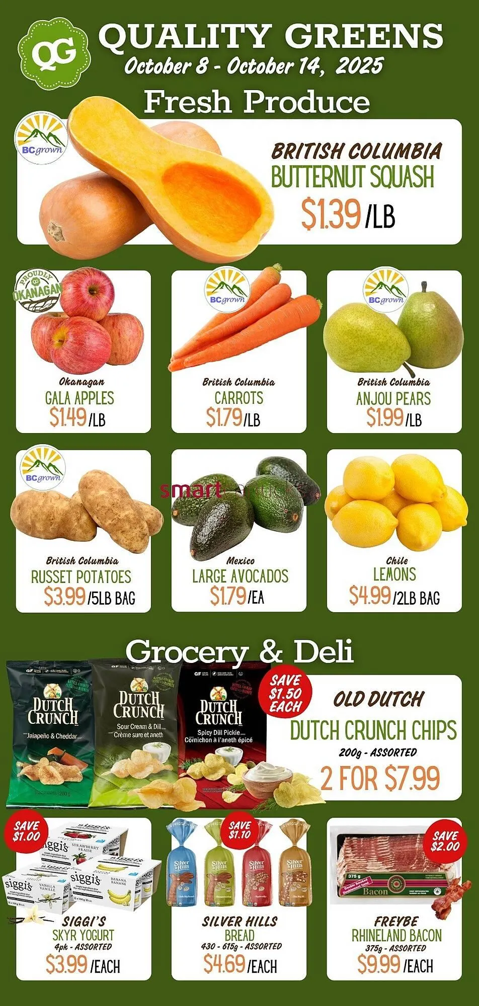 Quality Greens flyer from October 8 to October 14 2025 - flyer page 1