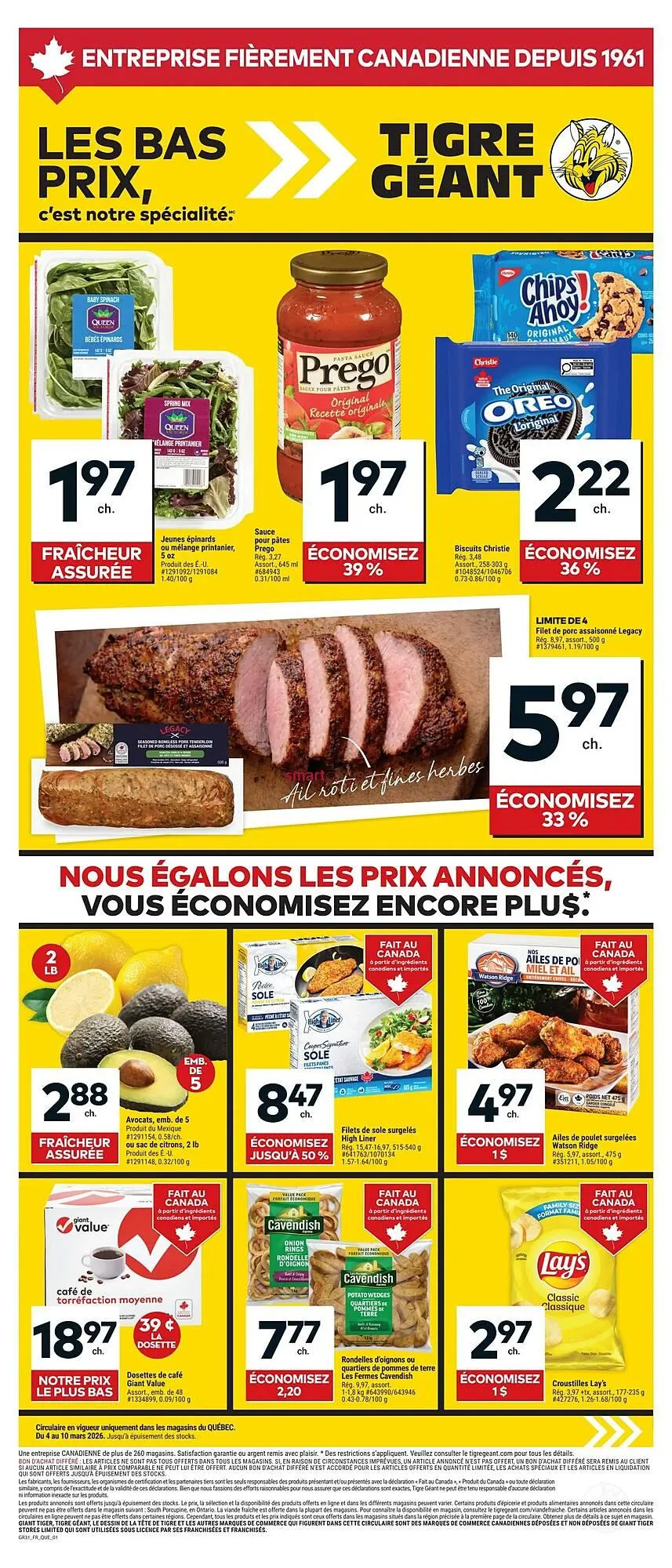 Giant Tiger flyer from March 4 to March 10 2026 - flyer page 1