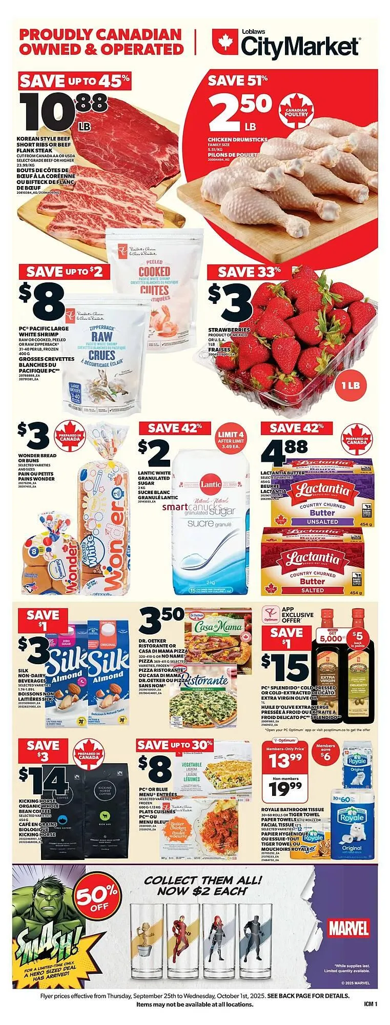 Loblaws flyer from September 25 to October 1 2025 - flyer page 1