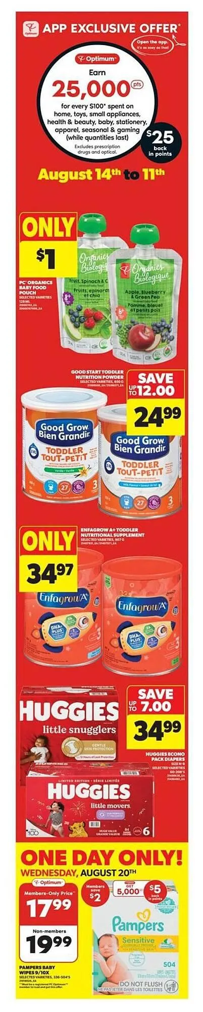 Real Canadian Superstore flyer from August 14 to August 20 2025 - flyer page 1