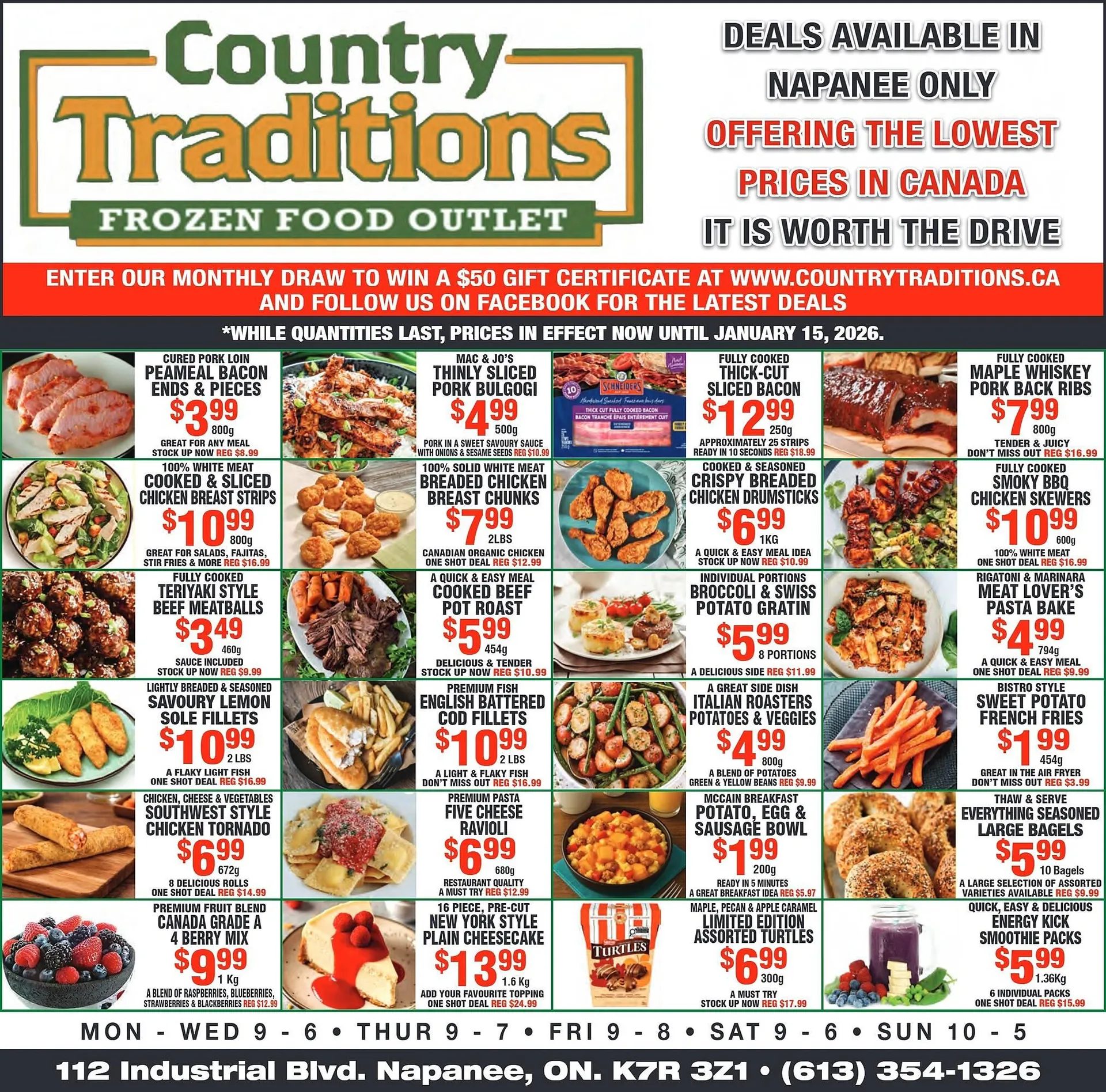 Country Traditions flyer from January 8 to January 15 2026 - flyer page 1