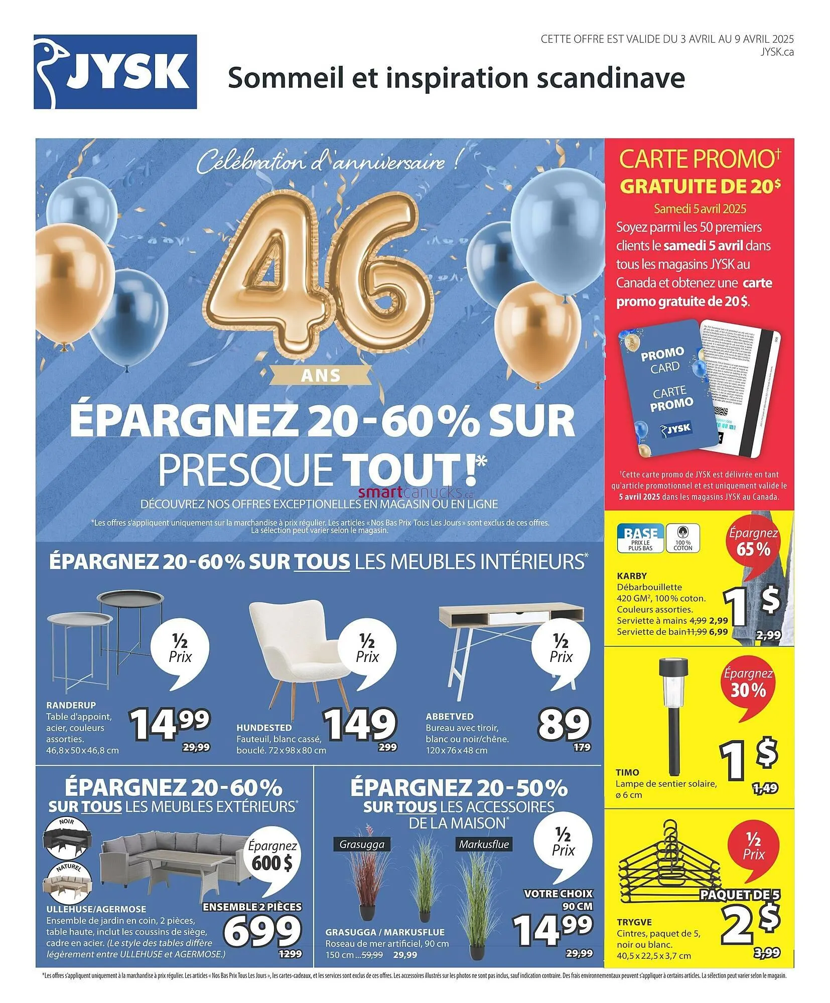 JYSK flyer from April 3 to April 9 2025 - flyer page 1