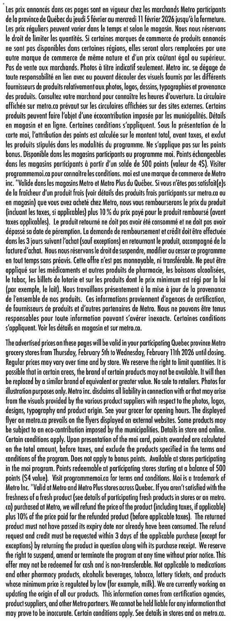 Metro flyer from February 5 to February 12 2026 - flyer page 23