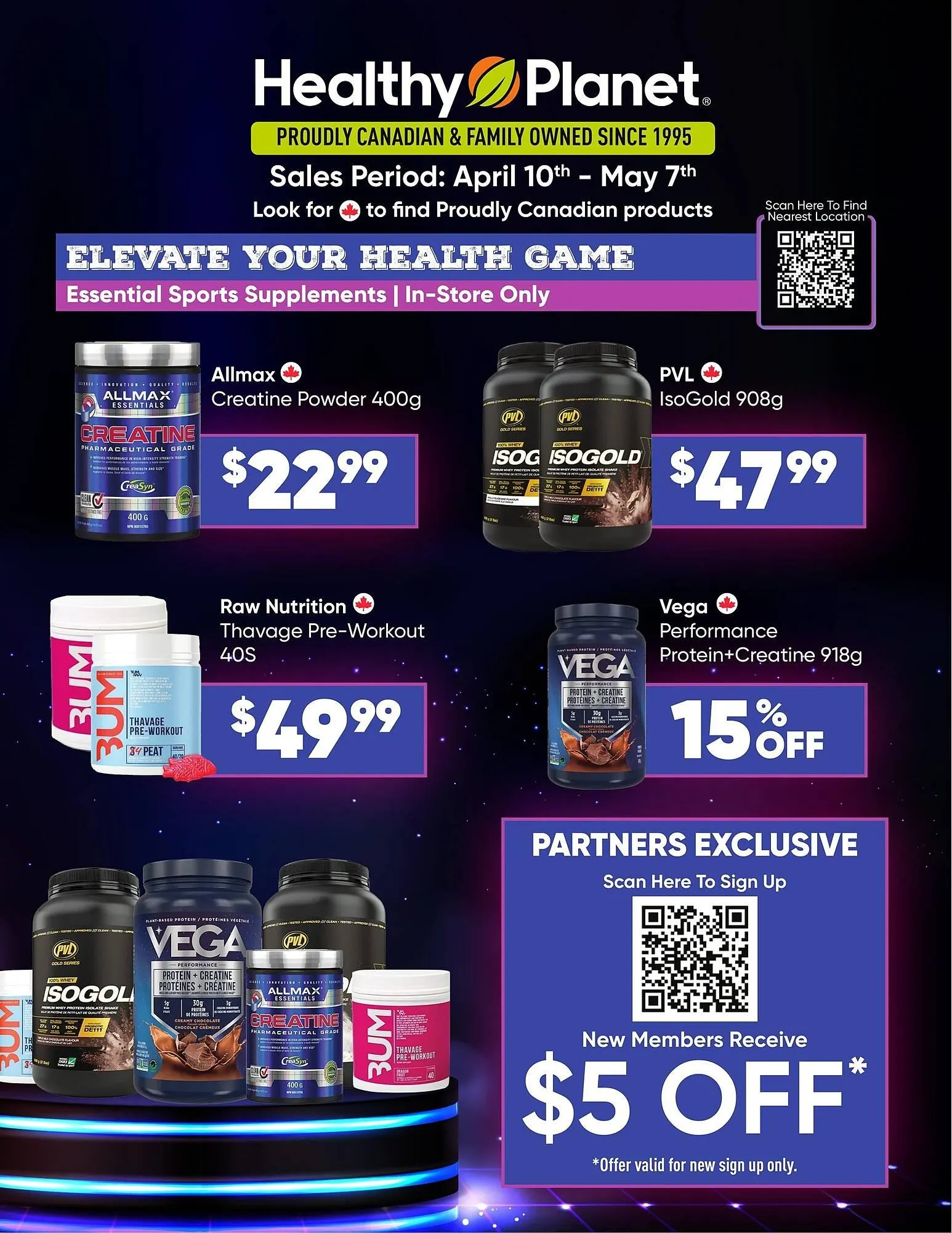 Healthy Planet flyer from April 10 to May 7 2025 - flyer page 1