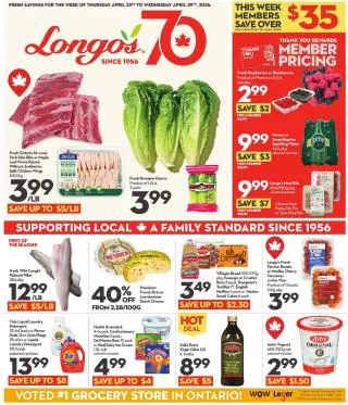 Longo's Flyer from April 23 to April 29 2026 - flyer page 1