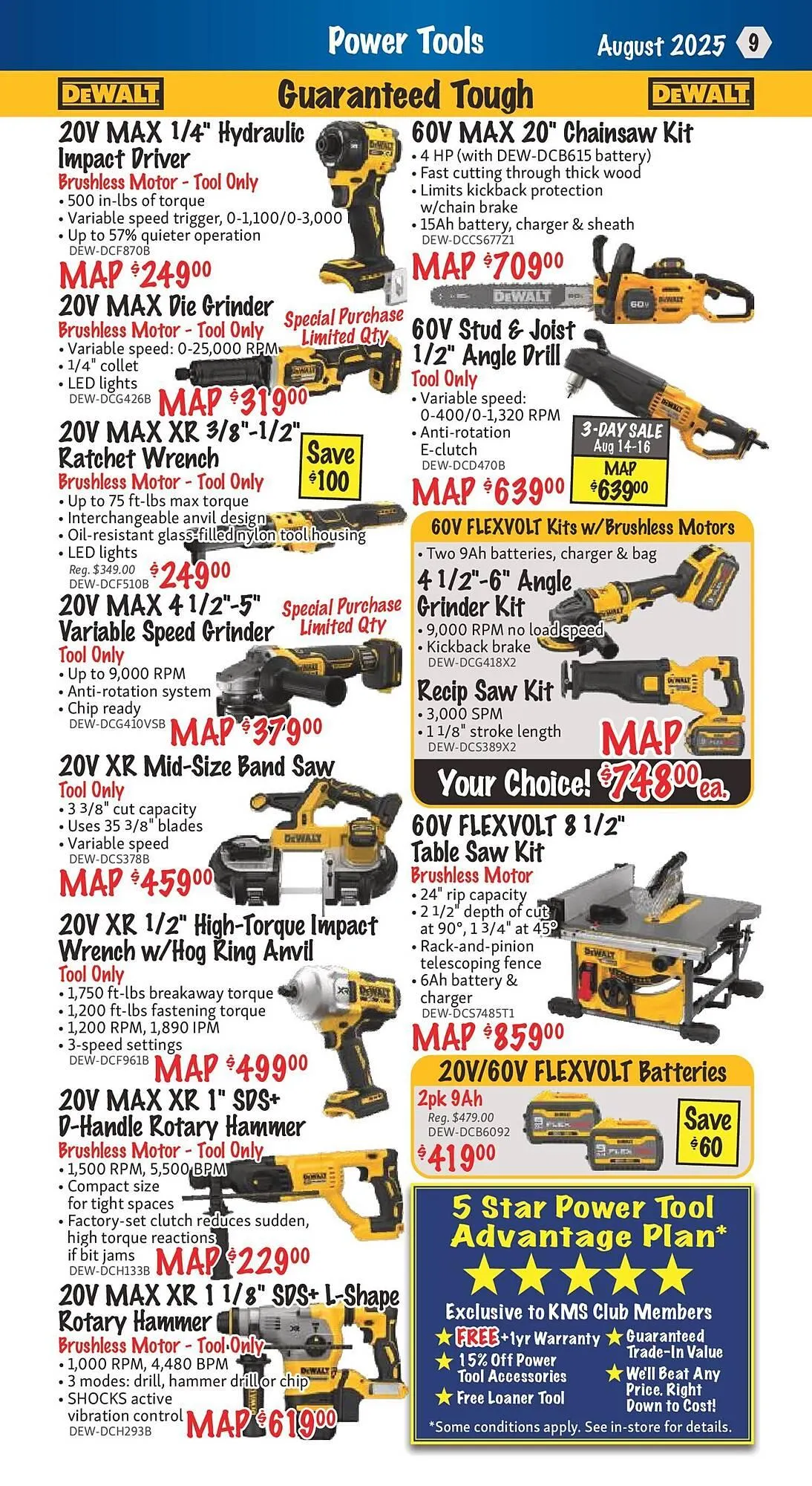 KMS Tools flyer from August 1 to August 8 2025 - flyer page 9