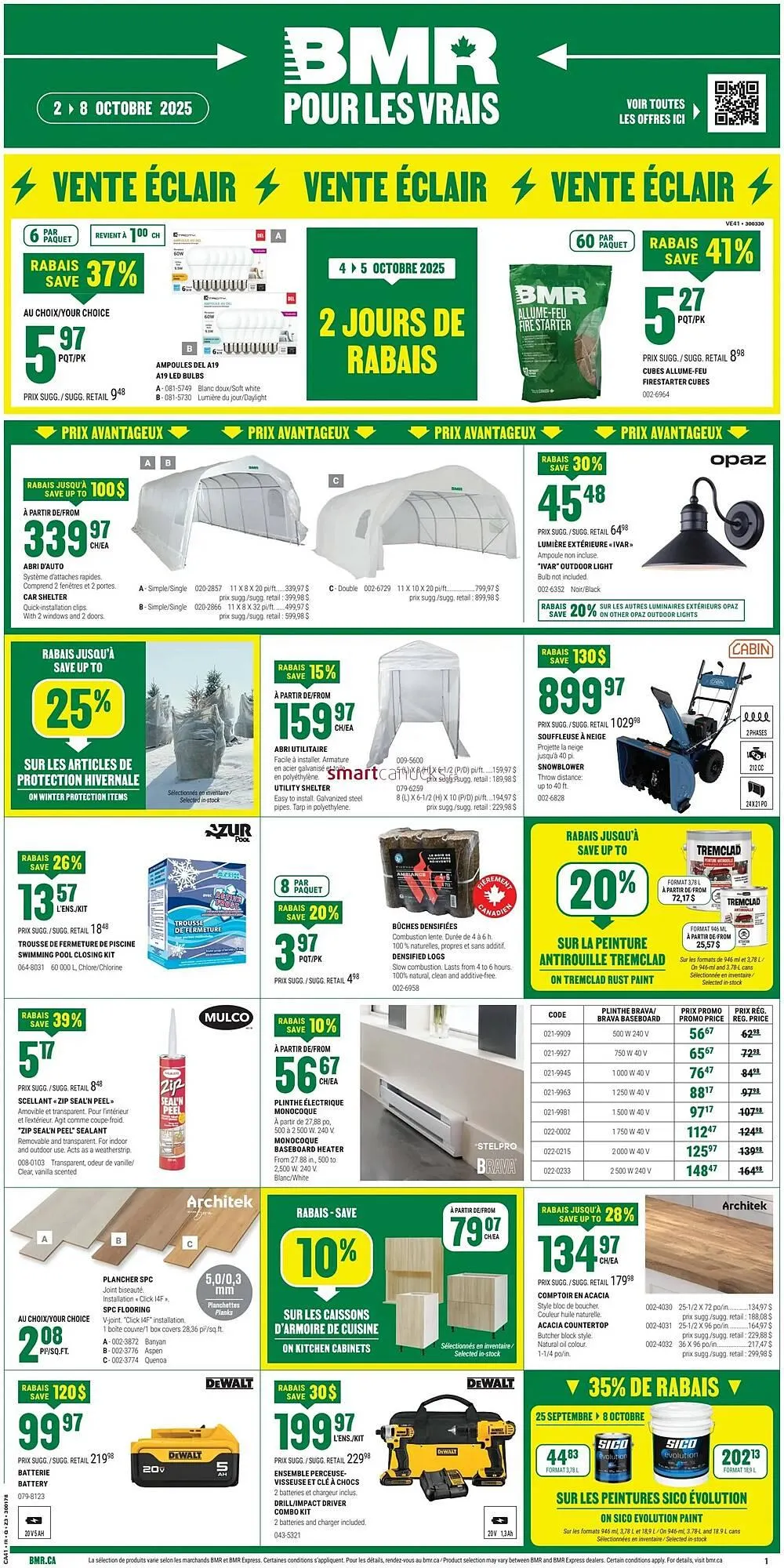 BMR flyer from October 2 to October 8 2025 - flyer page 1