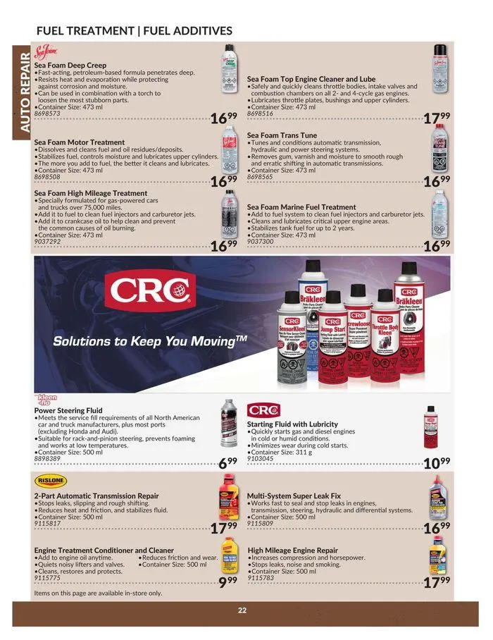 Auto Repair Catalogue from April 23 to April 22 2025 - flyer page 22