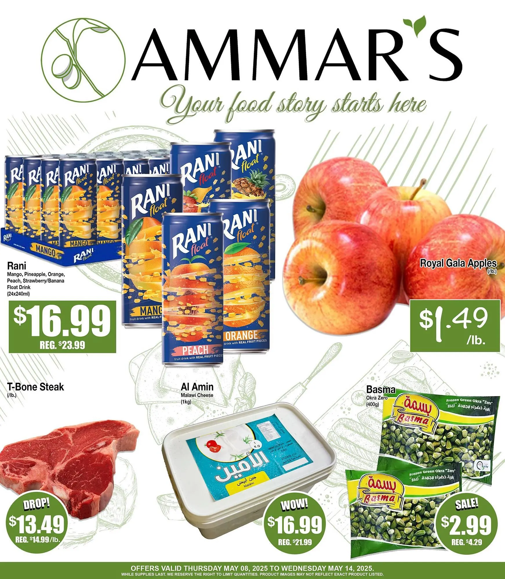 Ammar's Halal Meats flyer from May 8 to May 14 2025 - flyer page 1