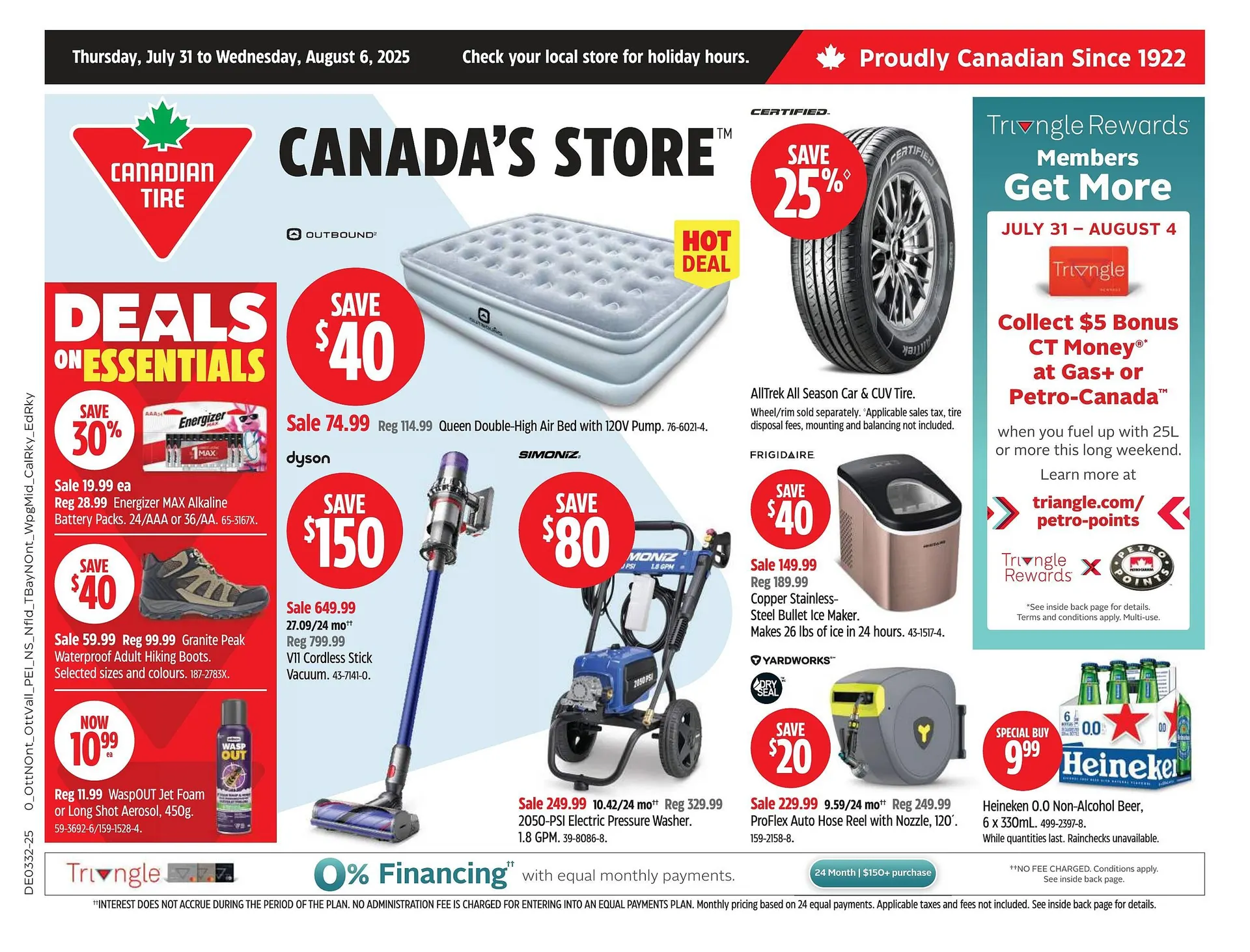 Canadian Tire flyer from July 31 to August 6 2025 - flyer page 1