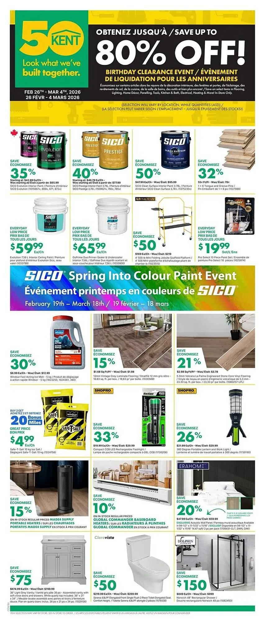 Kent flyer from February 26 to March 4 2026 - flyer page 1