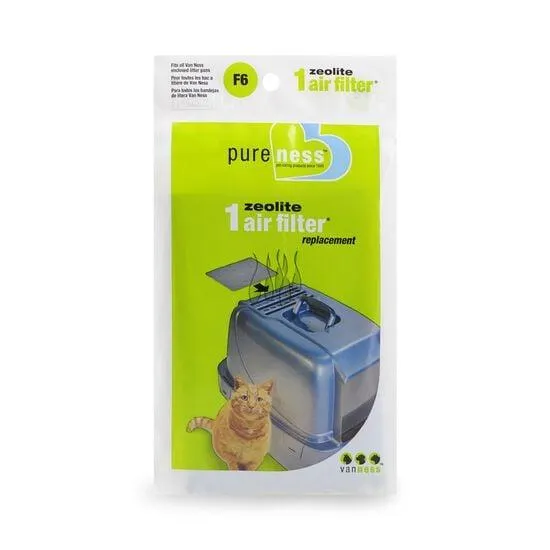 Replacement air filter for litter box