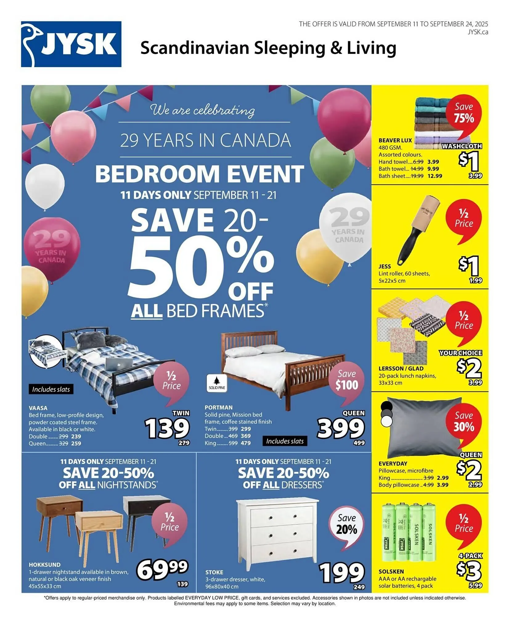JYSK flyer from September 11 to September 25 2025 - flyer page 1