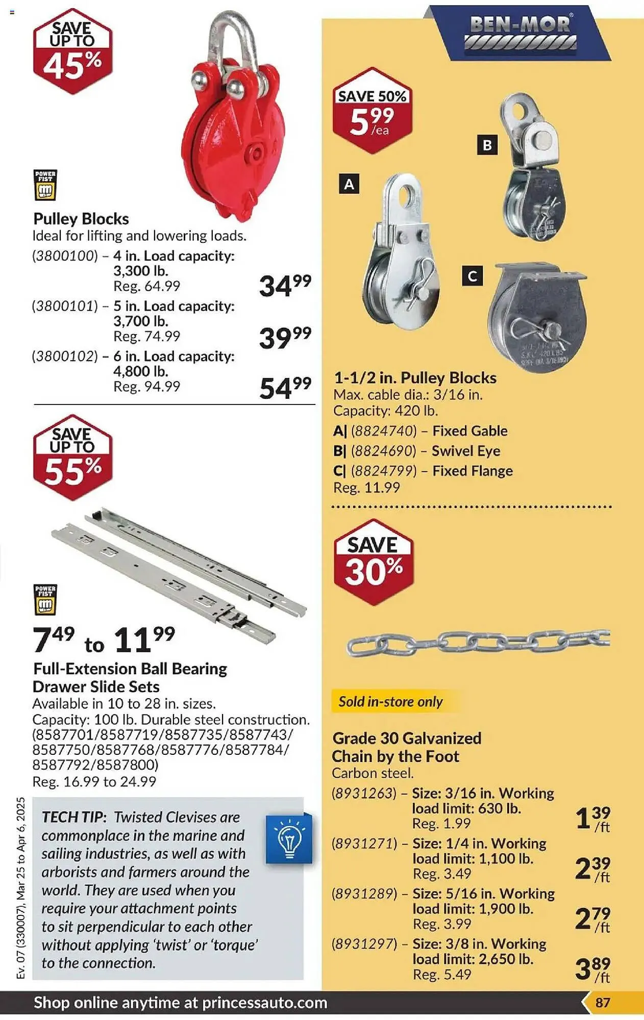 Princess Auto flyer from March 25 to April 6 2025 - flyer page 92