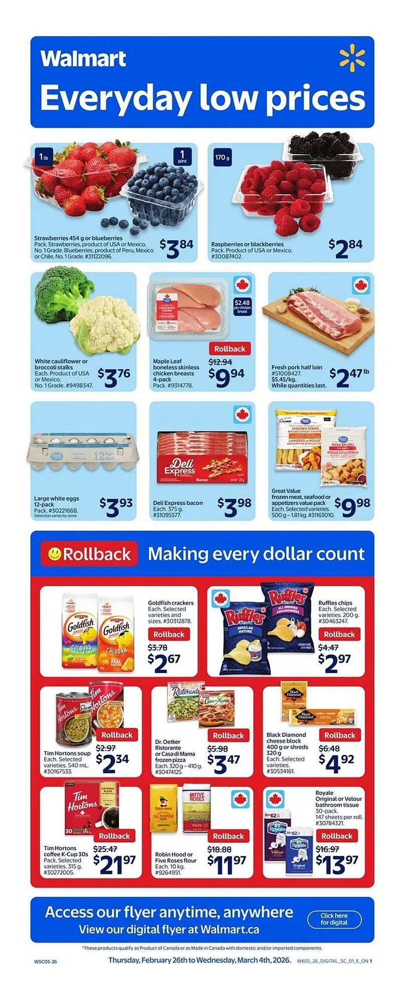 Walmart flyer from February 26 to March 4 2026 - flyer page 1
