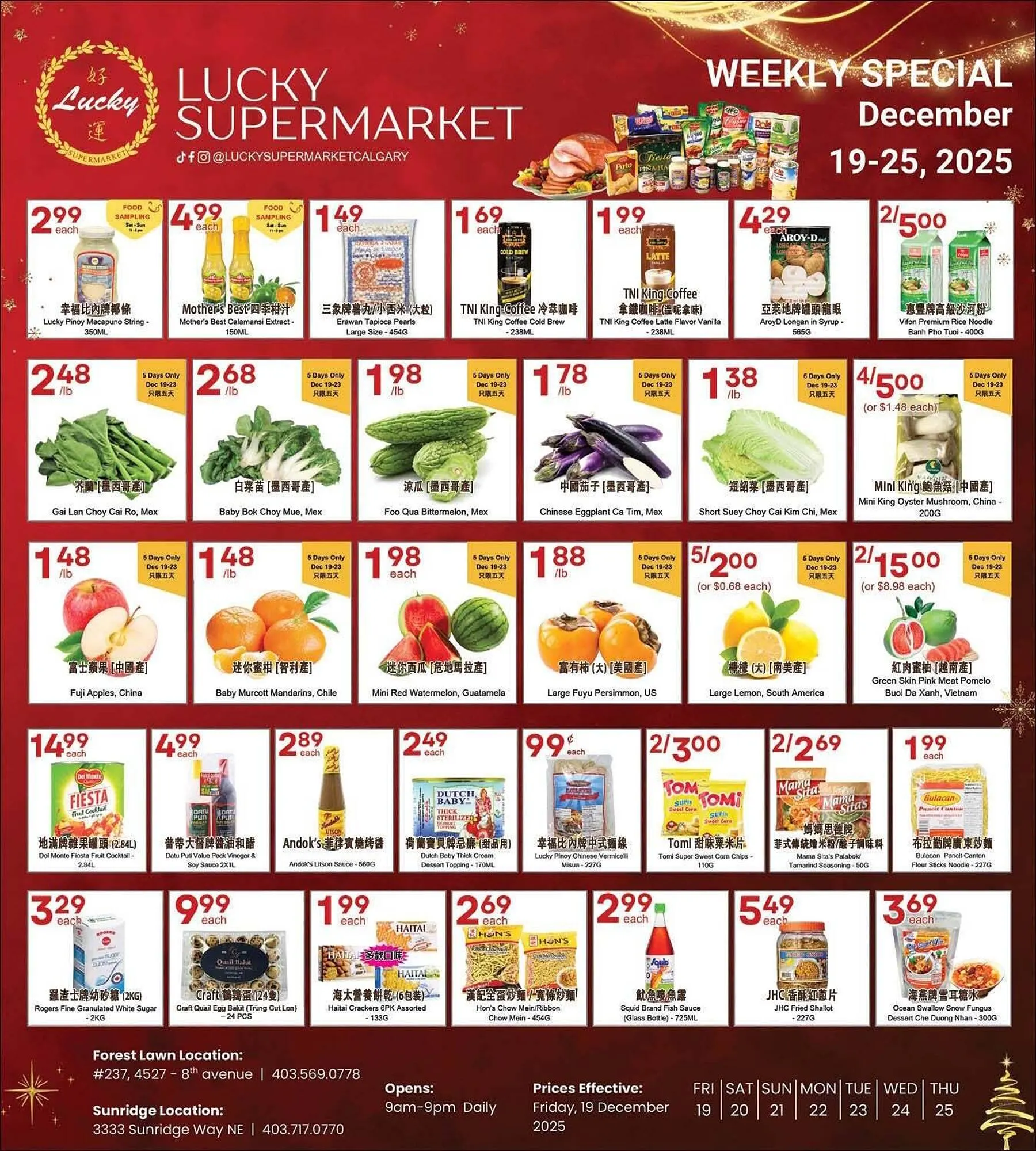Lucky Supermarket flyer from December 19 to December 25 2025 - flyer page 1