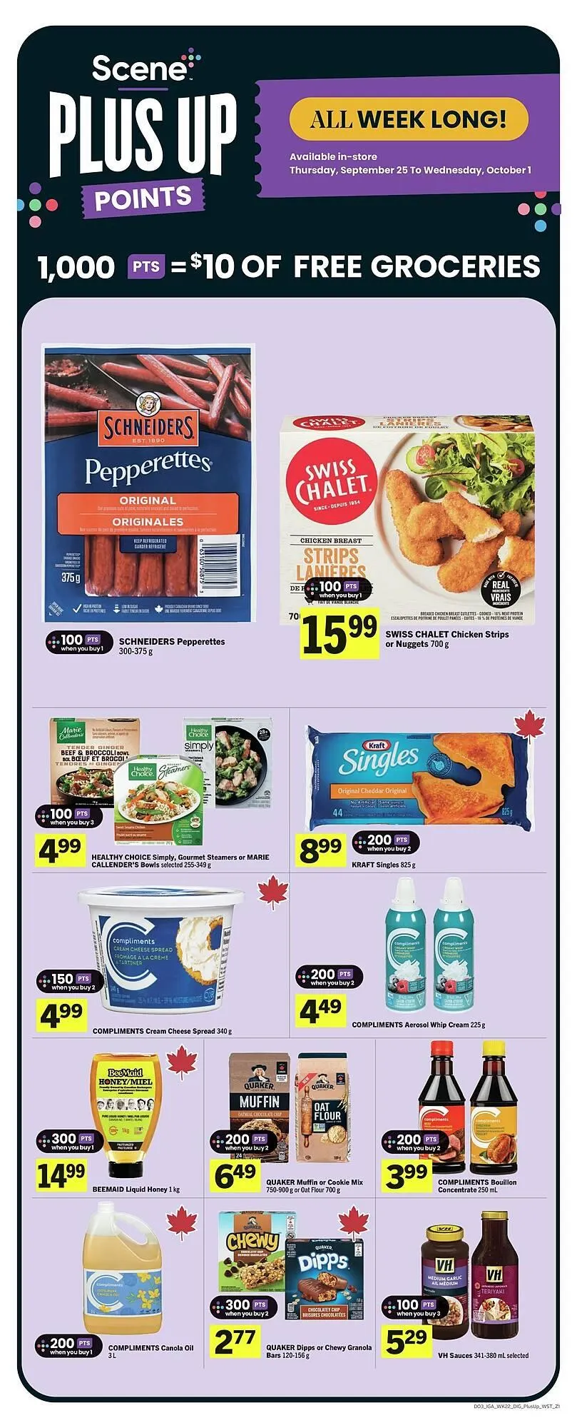 IGA flyer from September 26 to October 17 2025 - flyer page 8