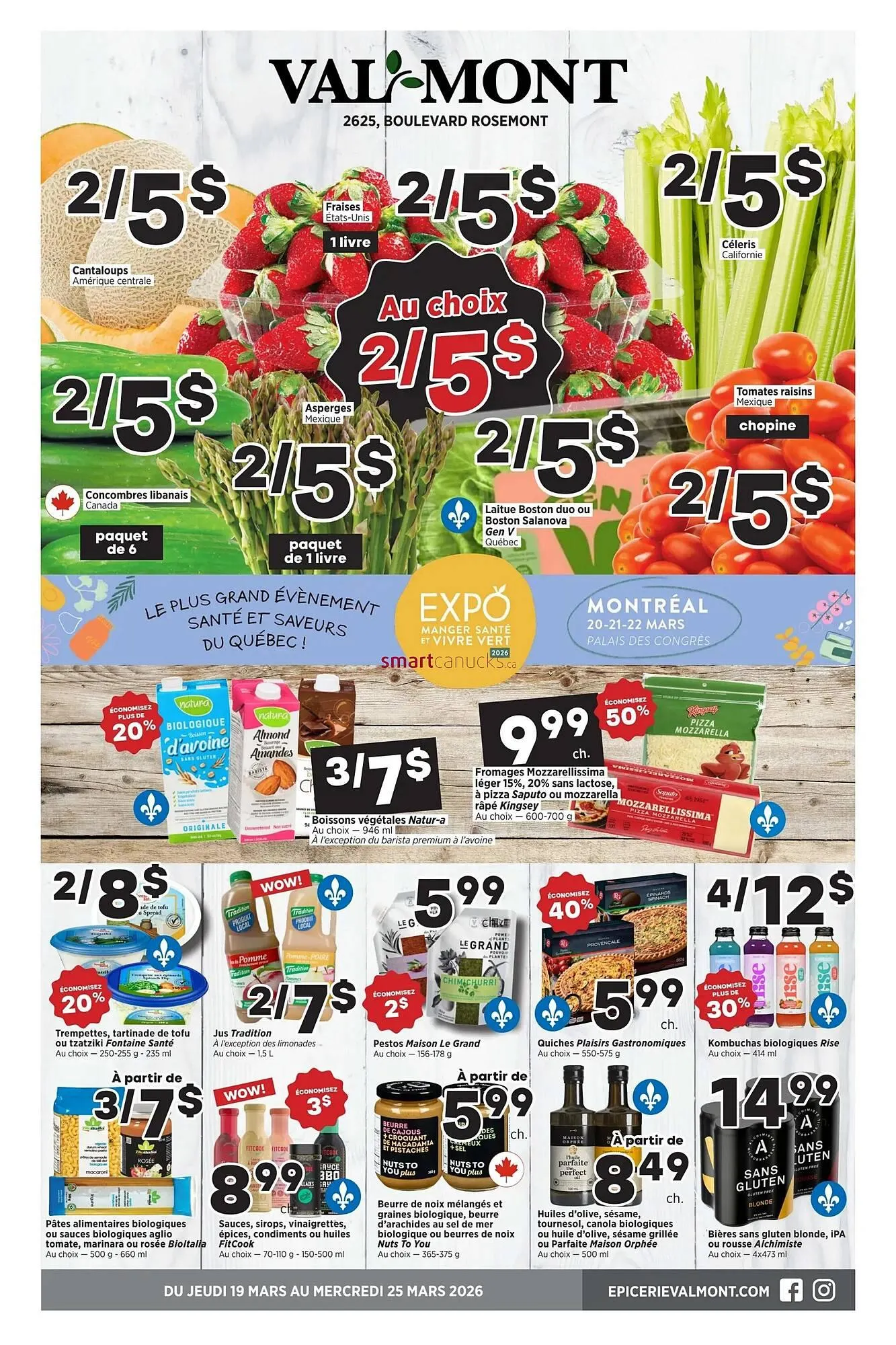 Val-Mont flyer from March 19 to March 25 2026 - flyer page 1