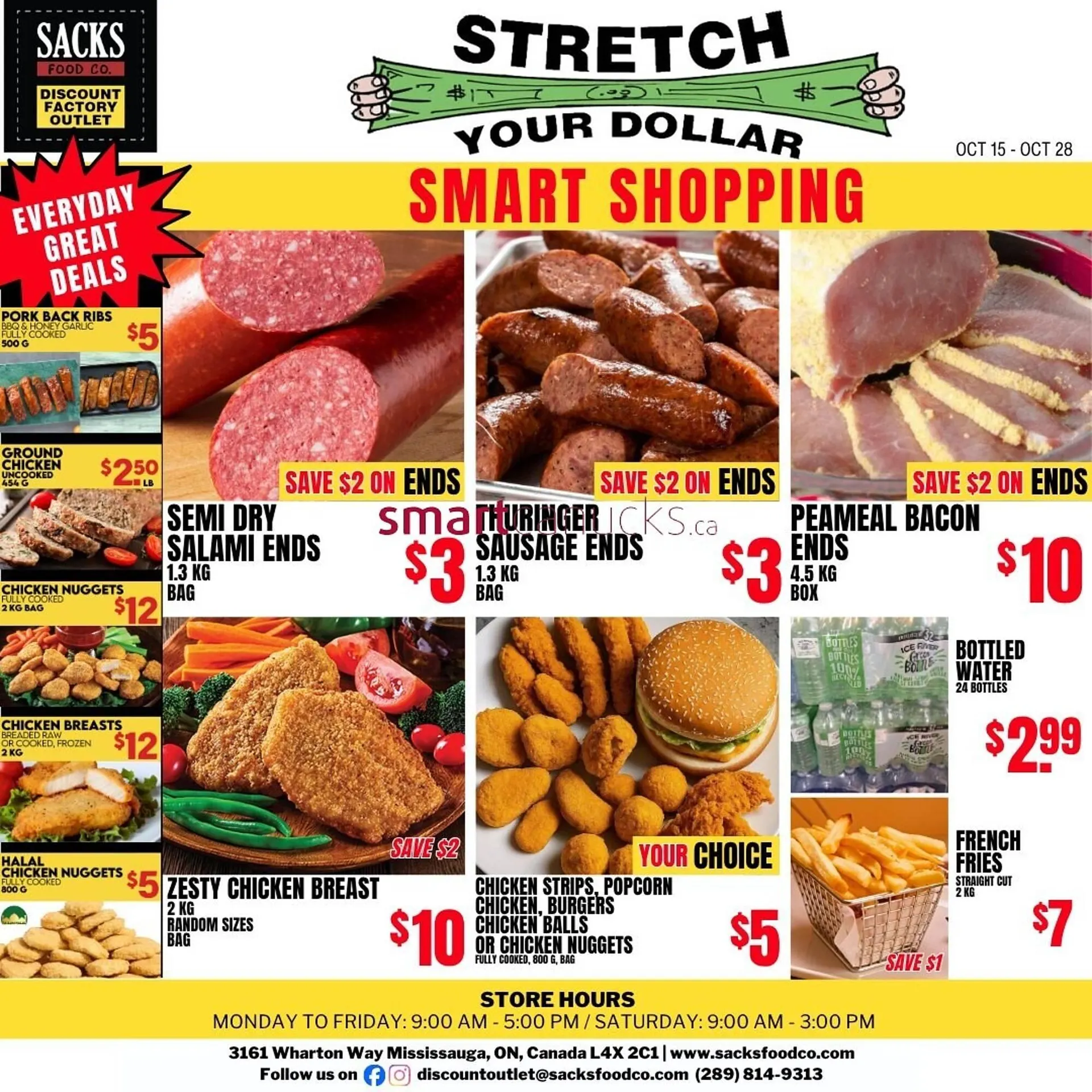 Sacks Food Co. flyer from October 15 to October 28 2025 - flyer page 1