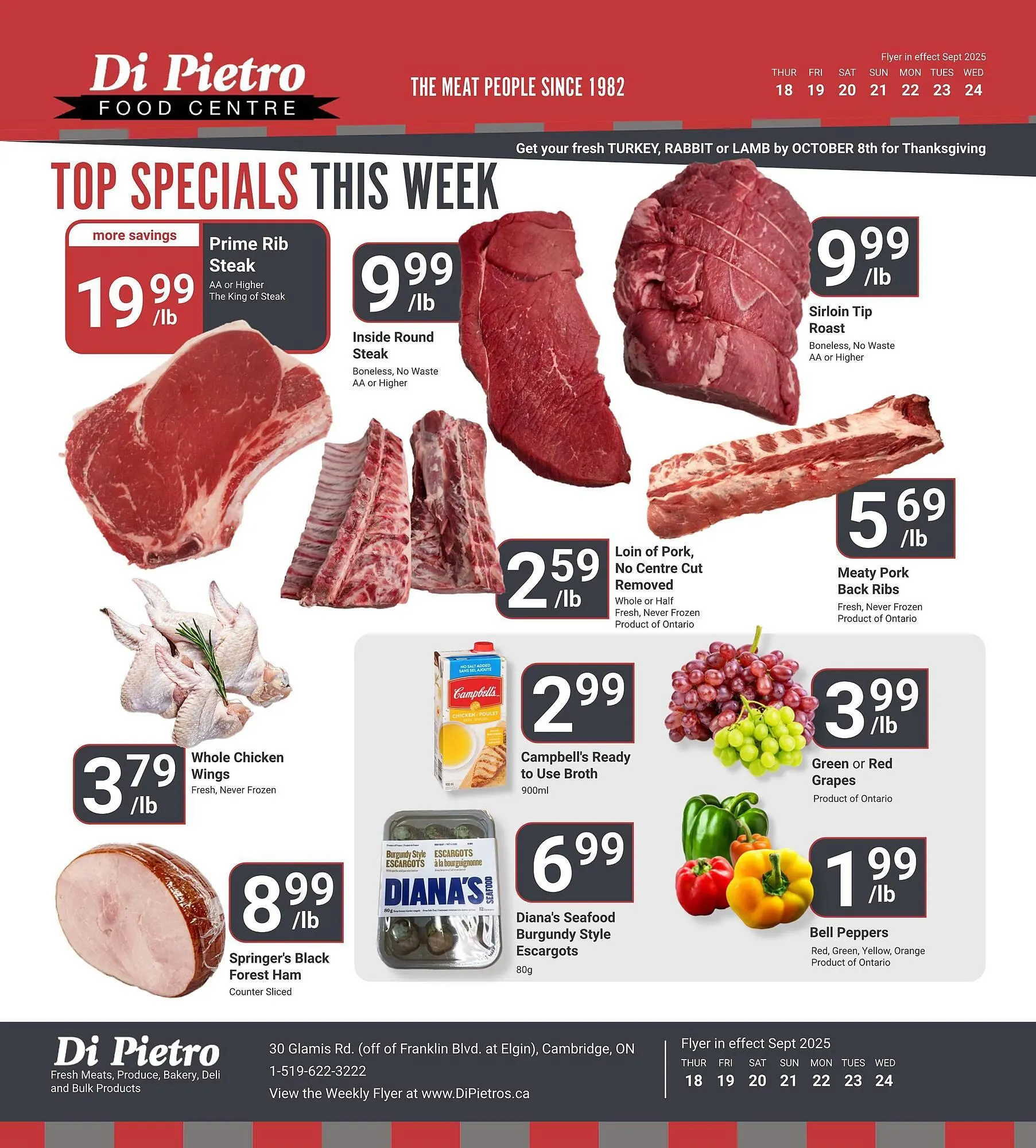 Di Pietro flyer from September 18 to September 24 2025 - flyer page 1