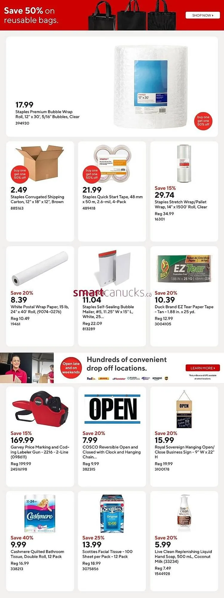 Staples flyer from March 26 to April 1 2025 - flyer page 17