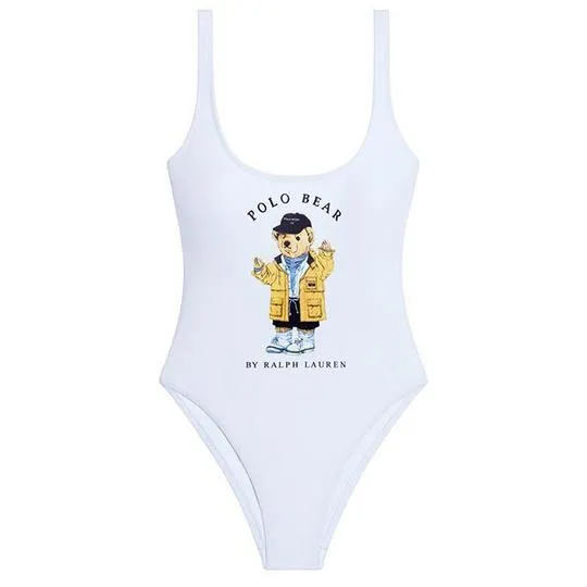 Women's Polo Bear One-Piece Swimsuit