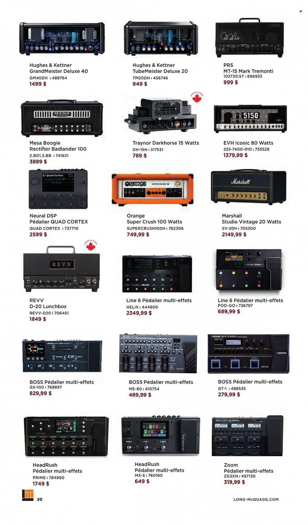 Long & McQuade flyer from November 3 to July 1 2024 - flyer page 20