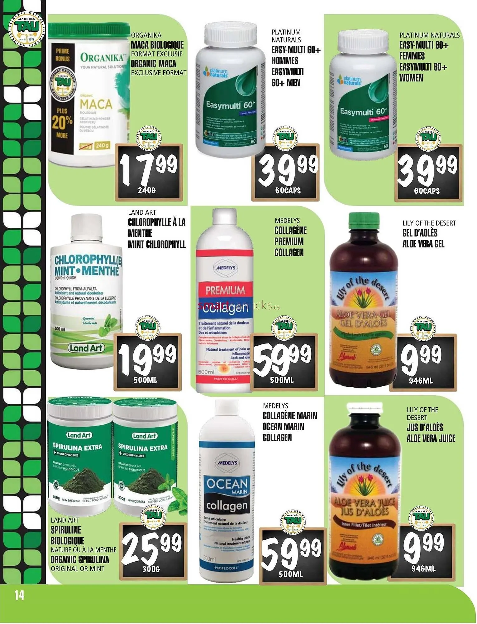 Marches Tau flyer from September 30 to October 13 2024 - flyer page 14