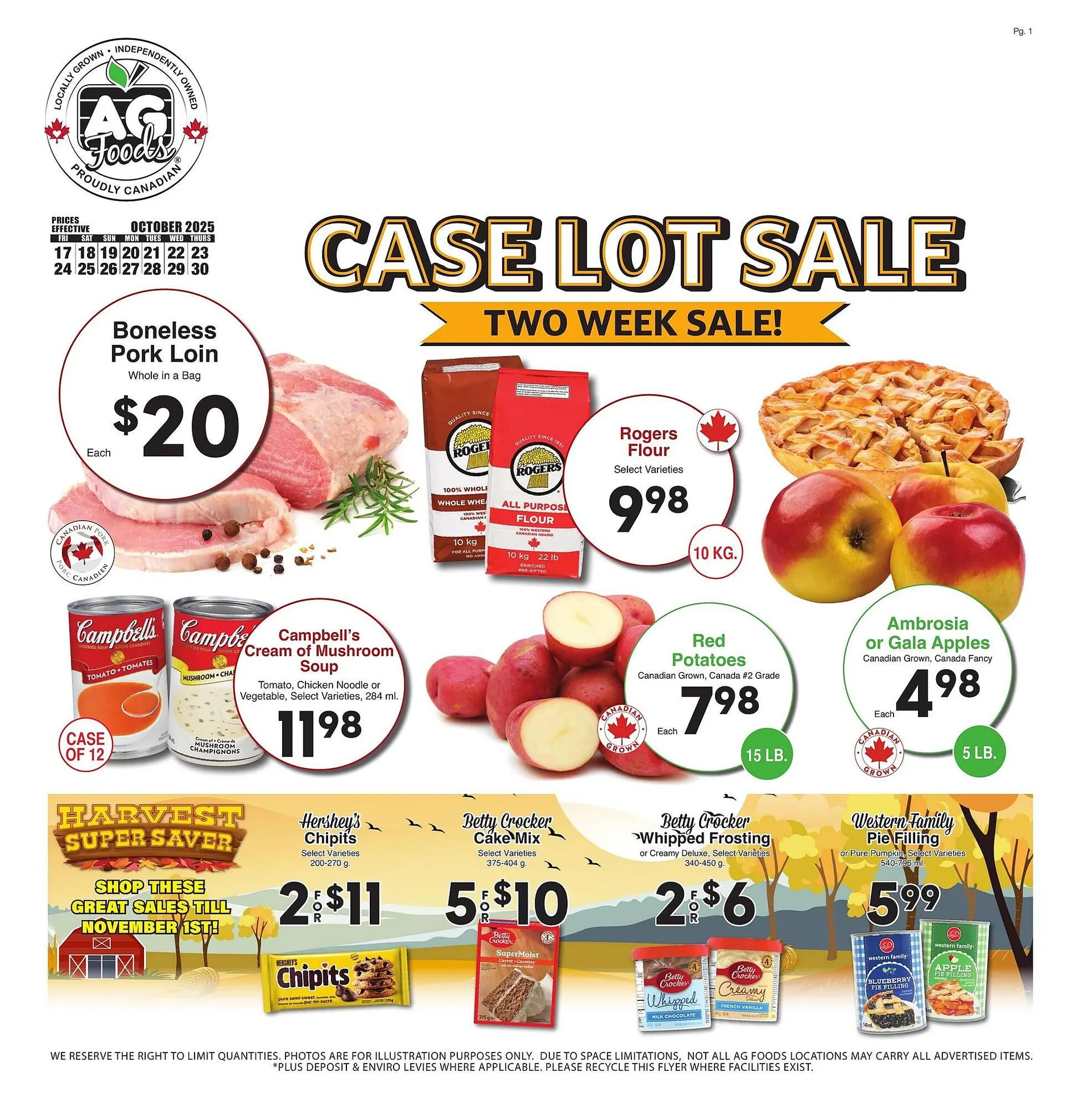 AG Foods flyer from October 17 to October 23 2025 - flyer page 1