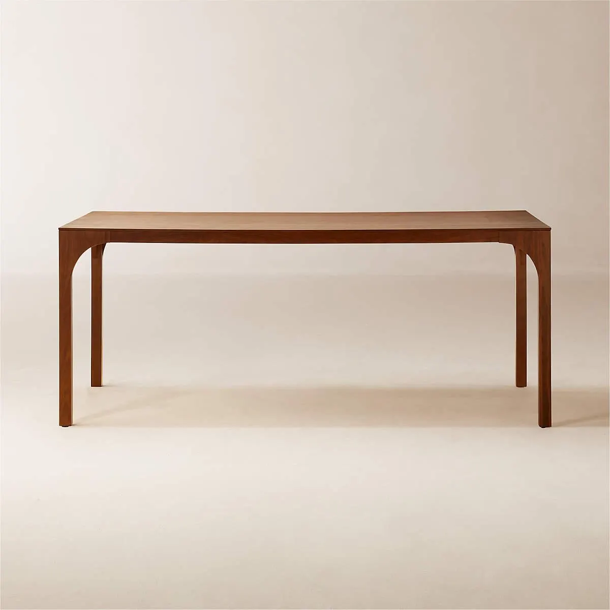 Aqua Virgo Rectangular Walnut Wood Dining Table 72''