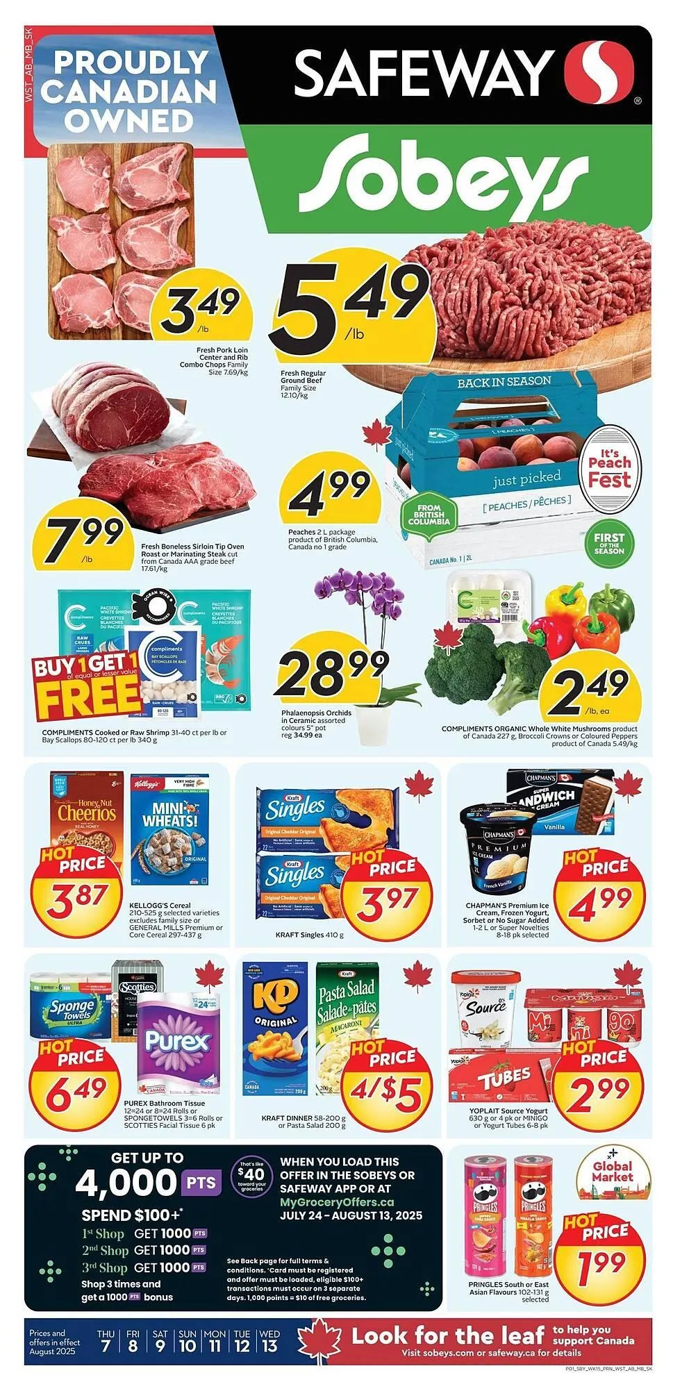 Sobeys flyer from August 7 to August 13 2025 - flyer page 1