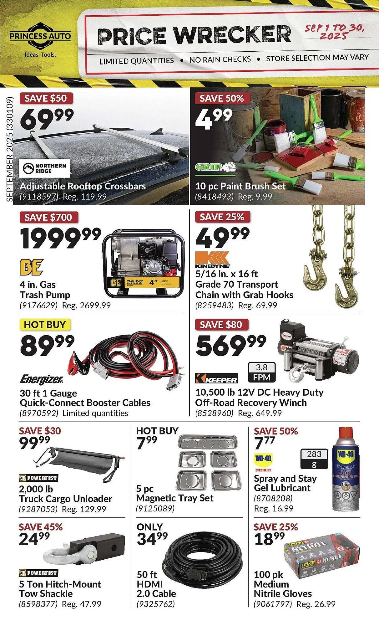 Princess Auto flyer from September 1 to September 15 2025 - flyer page 1