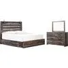Drystan 5 Piece King Storage Bedroom - Multi