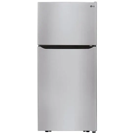 LG LTCS20020S Top Freezer Refrigerator, 30 inch Width, ENERGY STAR Certified, 20.2 cu. ft. Capacity, Stainless Steel colour