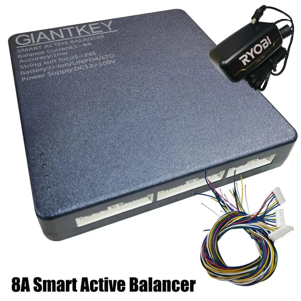 GLANTKEY Lifepo4 Li-ion Battery Balance Equalizer 8A Current 8S 16S 24S BT APP Neey Smart Active Balacenr